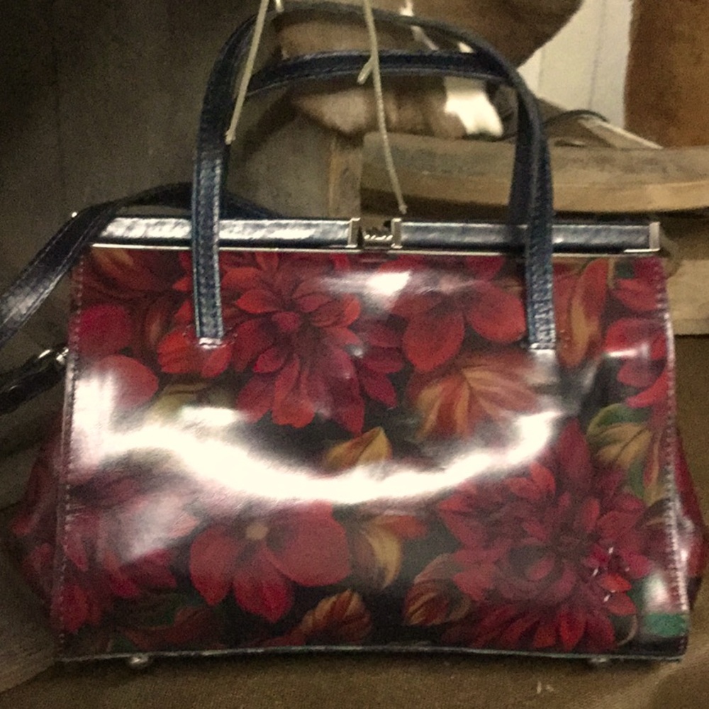 Patricia Nash Camellino Frame Bag, Rustic Mums